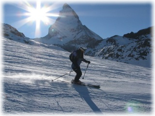 Skiing with Snowflake (Matterhorn)